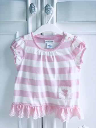 Ralph Lauren girls ruffle polo shirt blouse 24 months