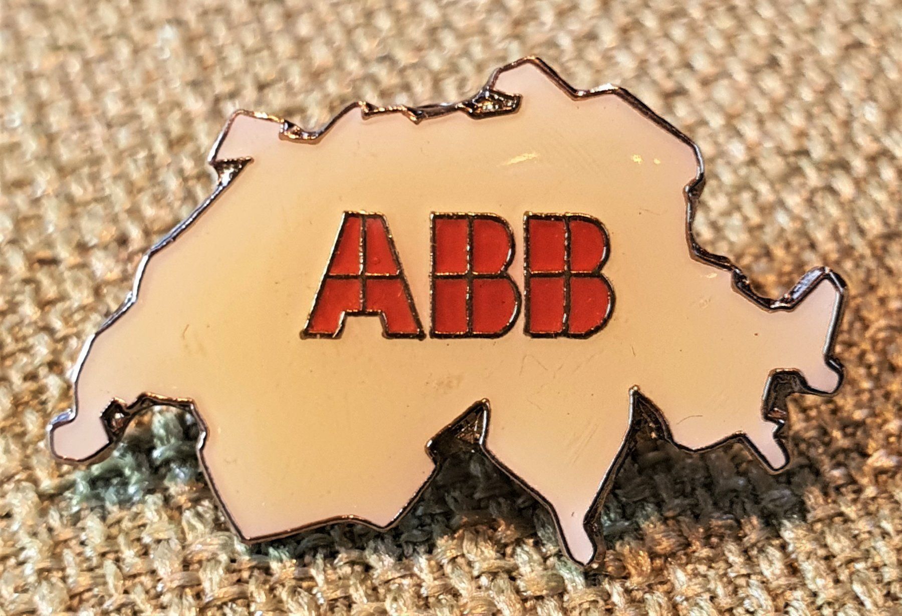 Placchette & Badge: B006 - Pin Schweiz Firma ABB – Usato da Reinach BL venduto da Boston-Verkauf