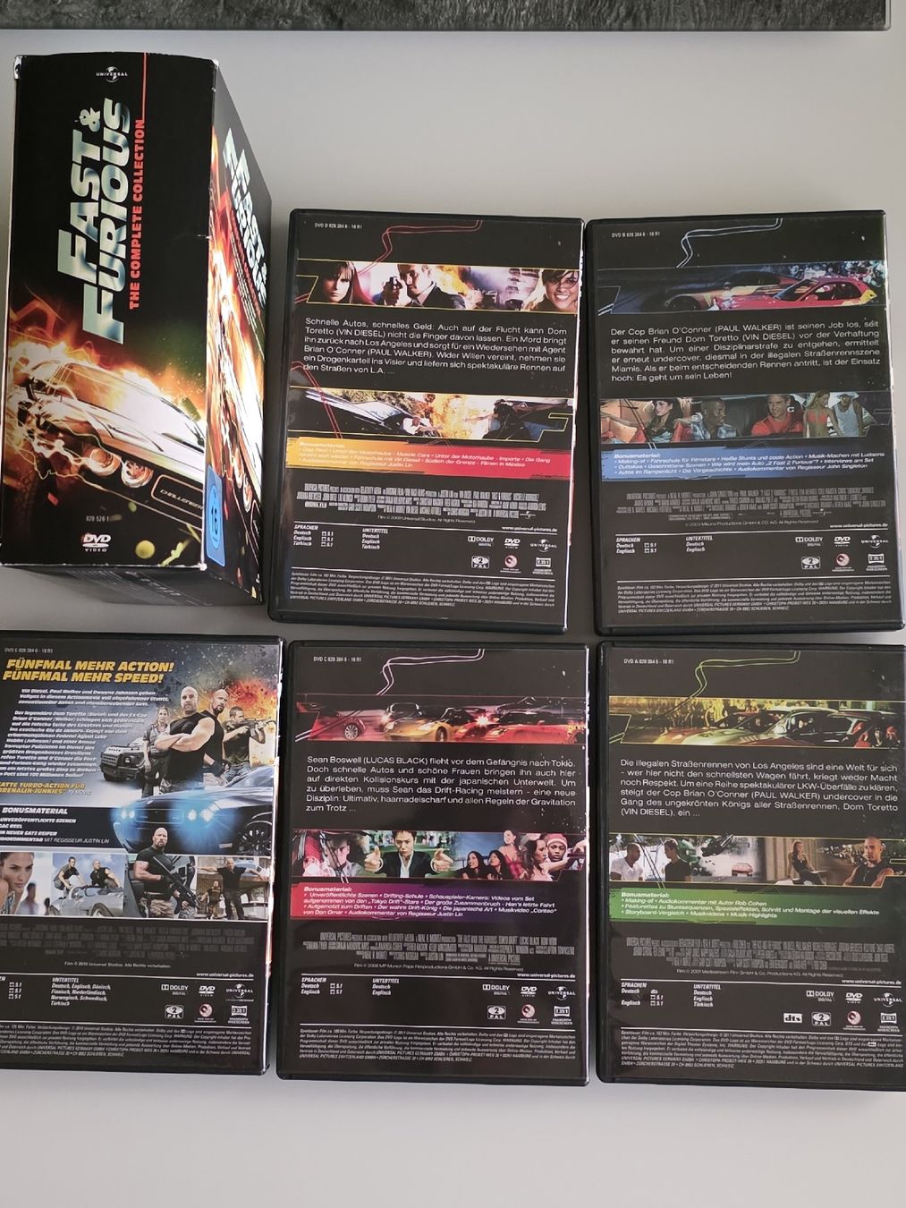 Alle DVDs: Fast and Furious The Complete Collection DVD Boxed Set – Gebraucht aus Alberswil von mario889 2