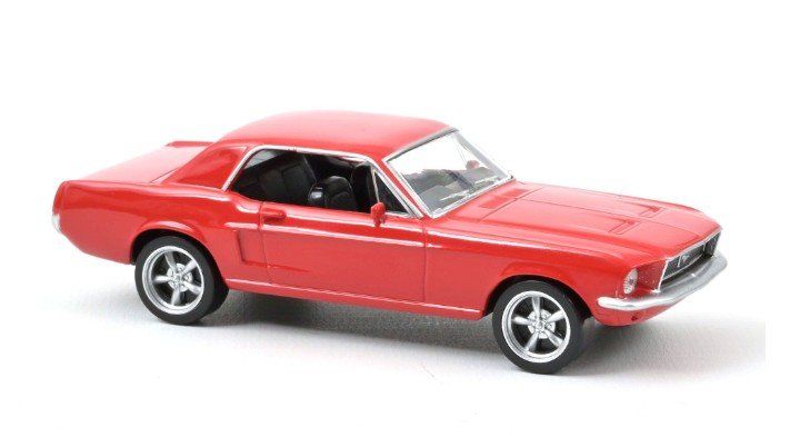 Ford Modellini d'auto: Norev 270580 1:43 Ford Mustang rot – Nuovo e nell'imballaggio originale da Neukirch a.d. Thur venduto da Modellbauartikel