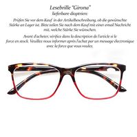 Lesebrille Girona +1.0 +1.5 +2.0+2.5+3.0+3.5 +4.0