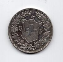 (1698) Schweiz, 5 Franken 1907, Kopf