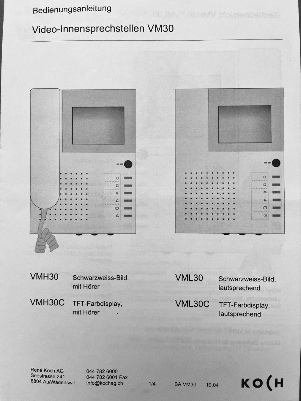 Videocamere: Video Türsprechanlage – Usato da Aarau venduto da Doct8 1
