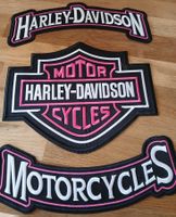 Harley-Davidson Pink - Lot de 3 Écussons Thermocollants J035