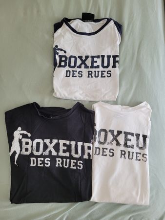 3 T-Shirts Boxeur des Rues Set gebraucht, Gr. M