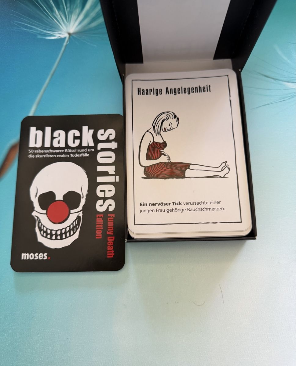 Spiele: Black Stories - Funny Death Edition – Neu (gemäss Beschreibung) aus Wolfwil von jam_xzn2 1