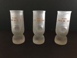 Vintage Grappaglas satiniert Grappa Fior di Vite Sammlung