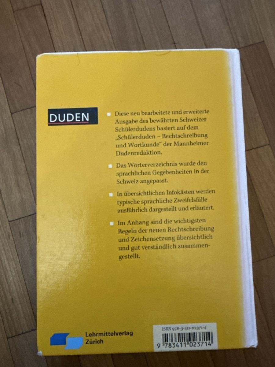 Livres: Schweizer Schülerduden Rechtschreibung – D'occasion à Otelfingen par bsc01 2