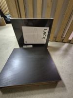 IKEA LACK Tischplatte schwarz 55x55cm neu