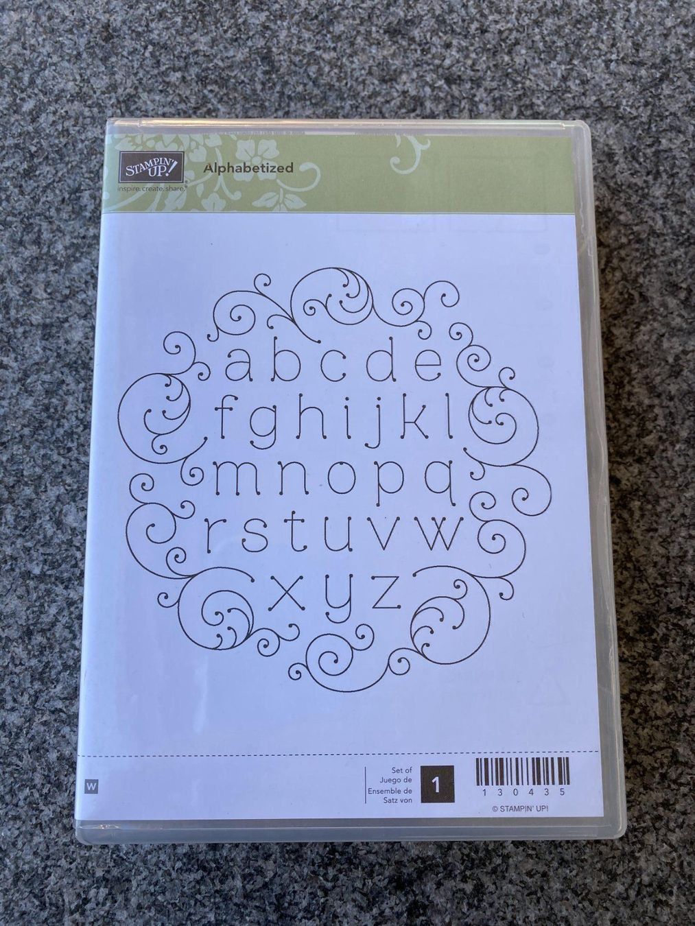 Stampin' up! Timbri: Stampin up Hintergrundstempel Alphabeth – Nuovo e nell'imballaggio originale da Gündlischwand venduto da Rebenhof