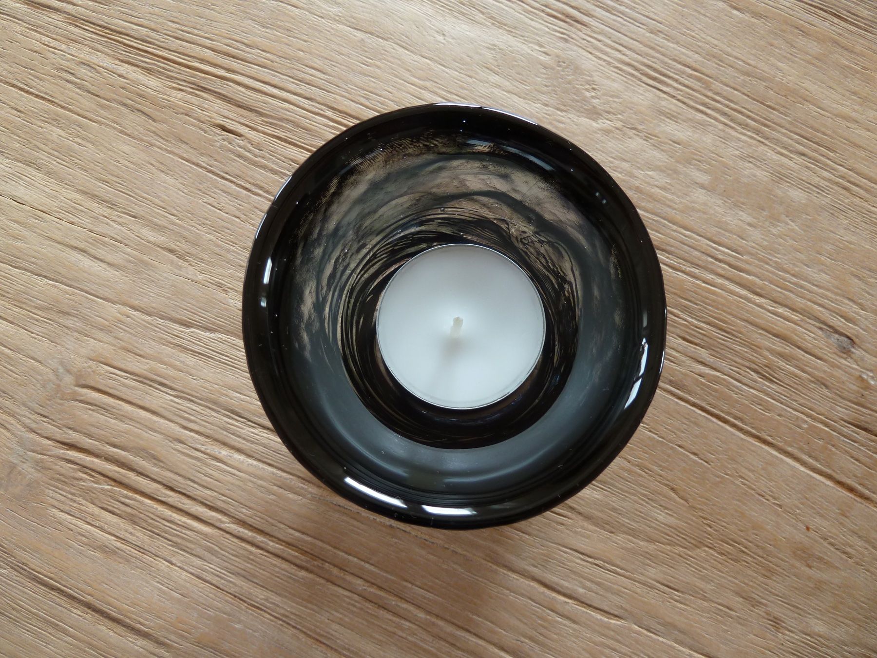 Portacandele: 2 schwedische Teelichthalter aus Glas – Usato da Niederscherli venduto da lama8567 3