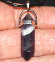 Halskette D-941 – Säule Amethyst – ca. 3,3 cm