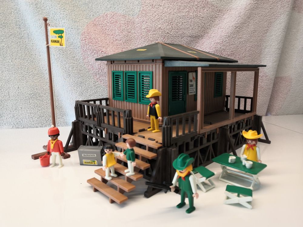 Playmobil Mur Double Marron Porte Et Fenêtre Western 3770 Steck Abimé - Foto 13