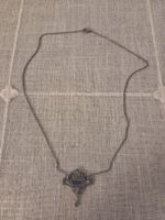 pendentif argent 800 avec Pierre et chainette annee 1930