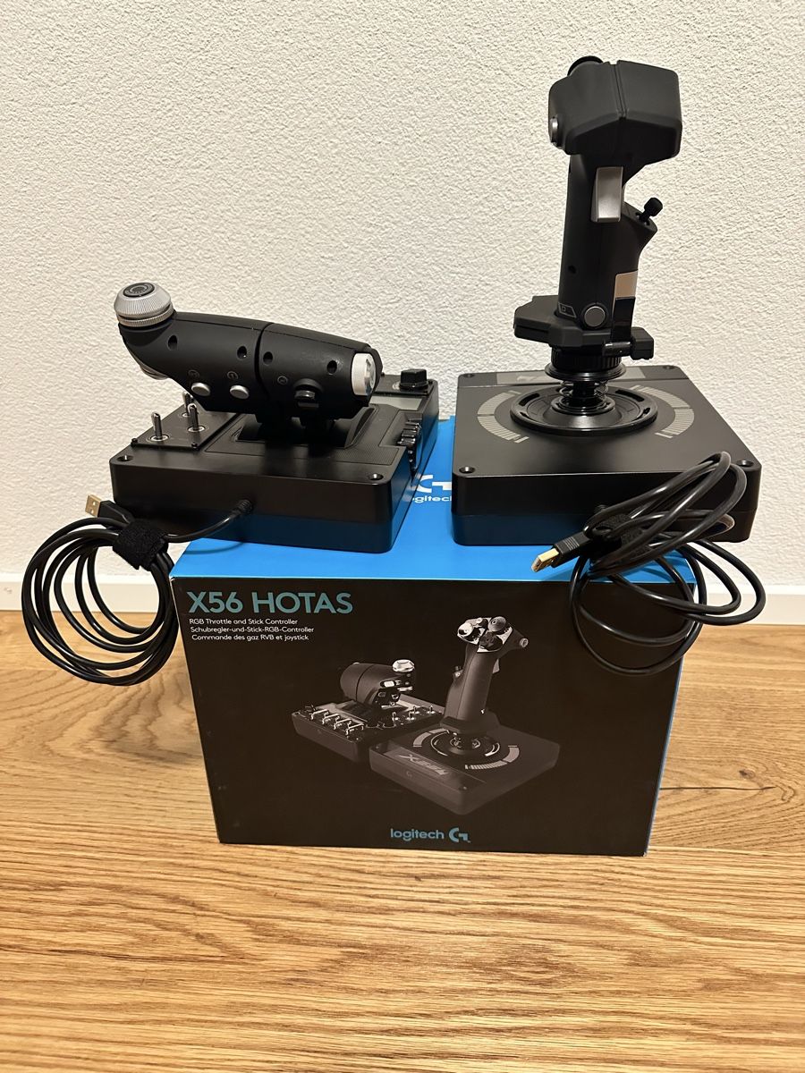 Logitech Controller: Joystick Logitech G X56 HOTAS System mit Originalbox – Usato da Dornach venduto da fk5_7ymv