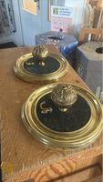 2 Dekorative Haken Messing Antik Stil