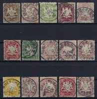 Vollstempel Lot gute Werte Königreich Bayern