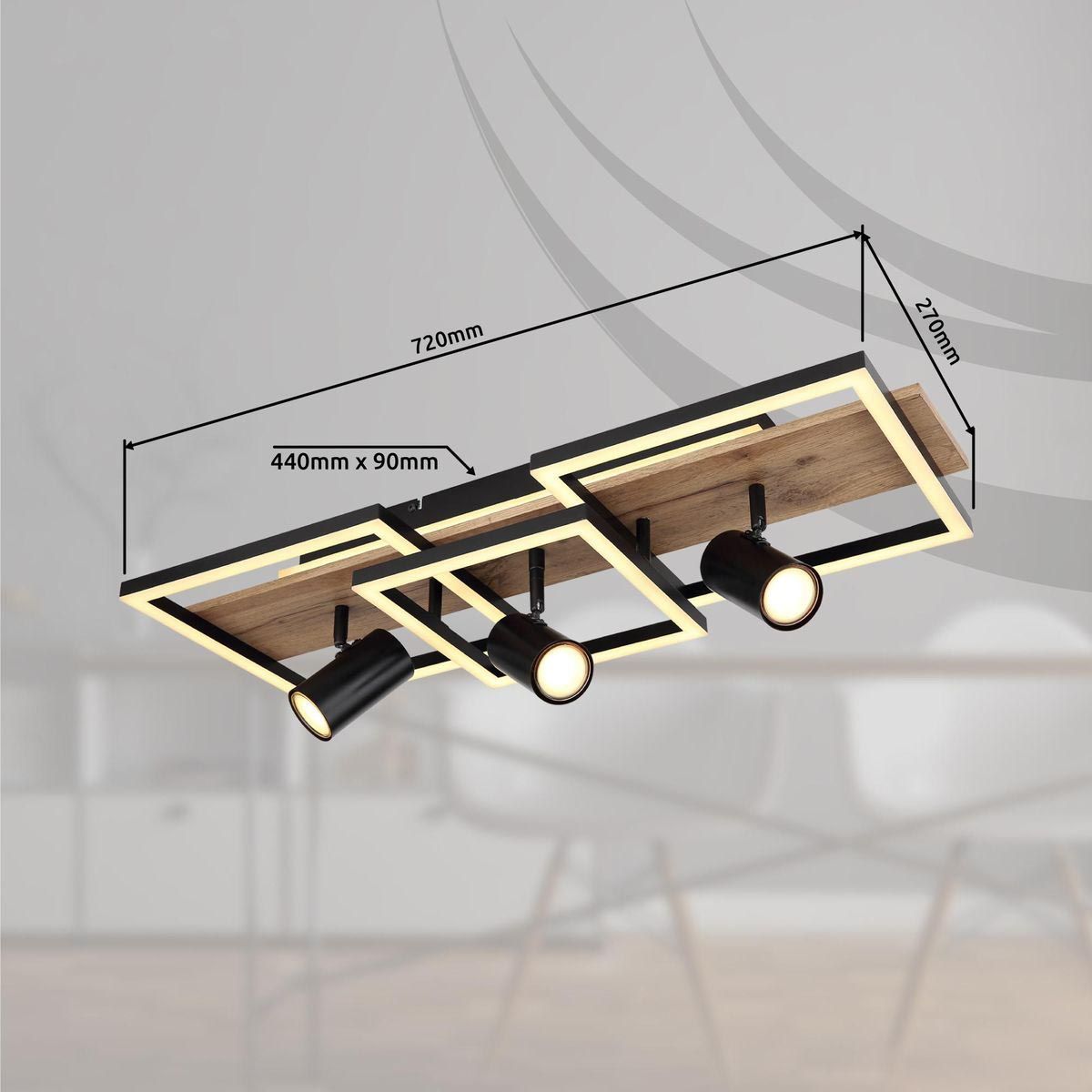 Lampadari & plafoniere: LED Deckenleuchte, Metall, 72 cm x 27 cm – Nuovo (secondo la descrizione) da Kreuzlingen venduto da Smart-Light 5