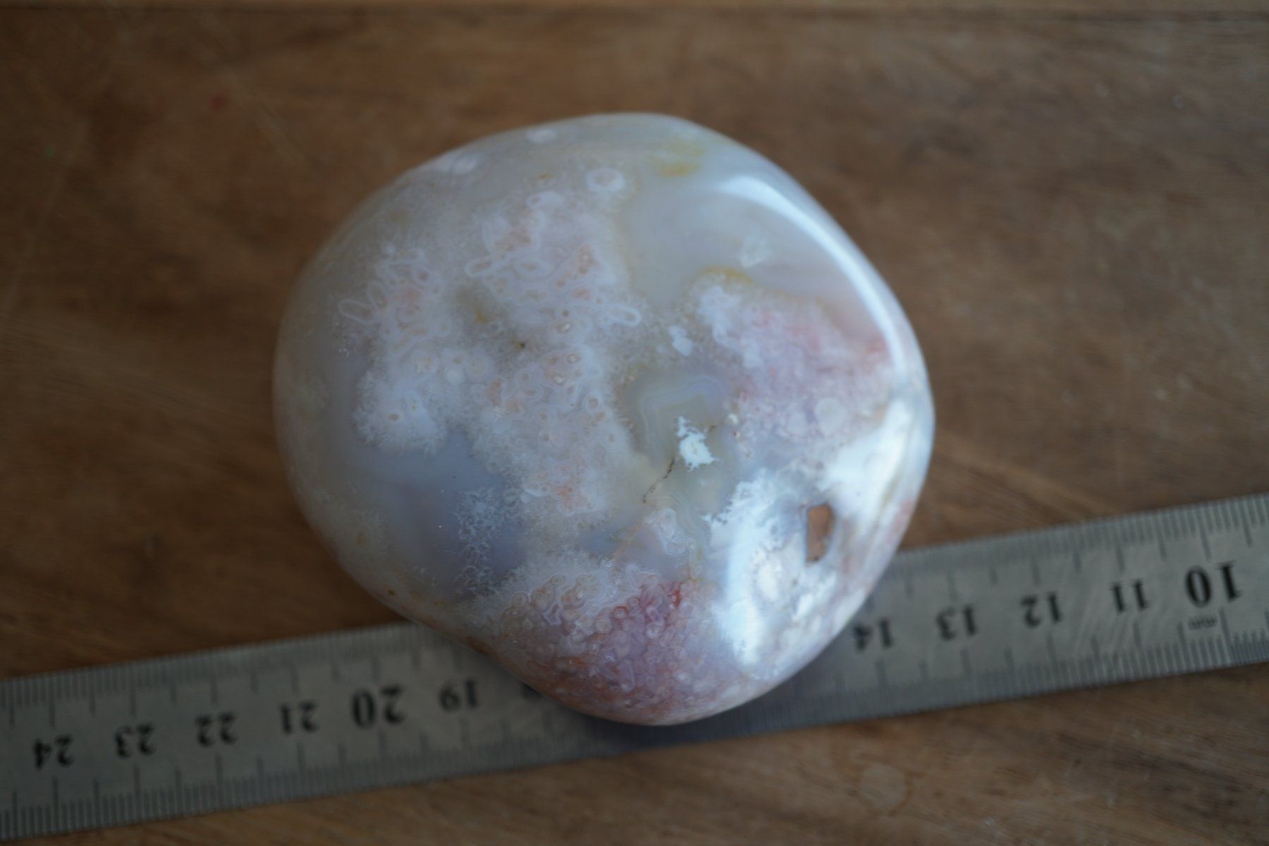 Minerali & Pietre curative: Chalcedon Achat Jumbo Trommelstein  8cm x 7cm – Nuovo e nell'imballaggio originale da Eschenbach SG venduto da topstone 5