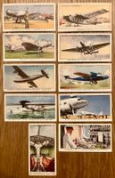 1936 - 10 Alte INTERNATIONAL AIRLINERS Sammelbilder England