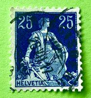  Nr.109 Sitzende Helvetia mit Schwert GESTEMPELT   