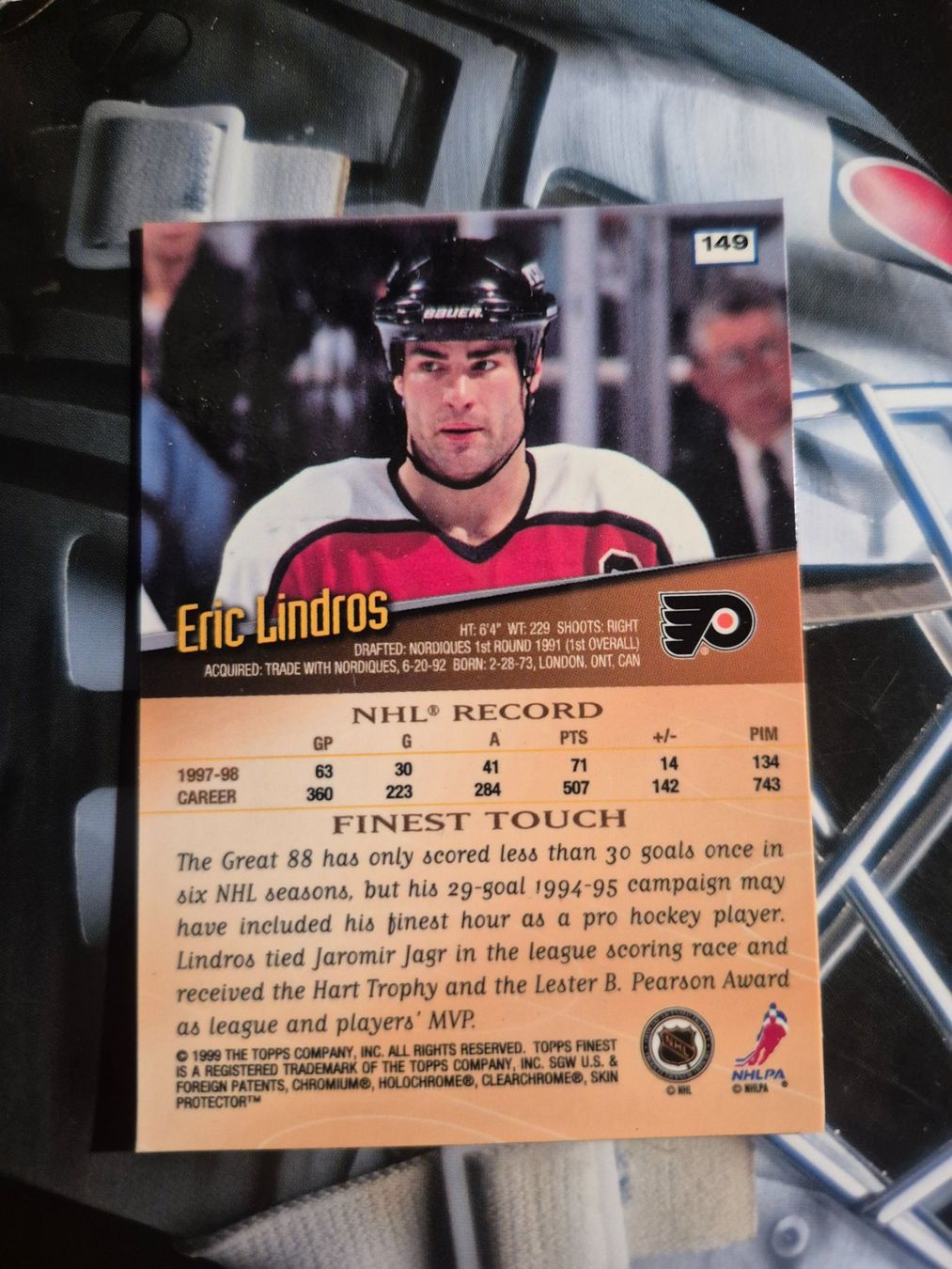 NHL Sammelbilder & Trading cards: NHL Eric Lindros Philadelphia Flyers – Gebraucht aus Treiten von Sauber73 1