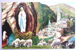 Lourdes - La Basilique et l' Apparition
