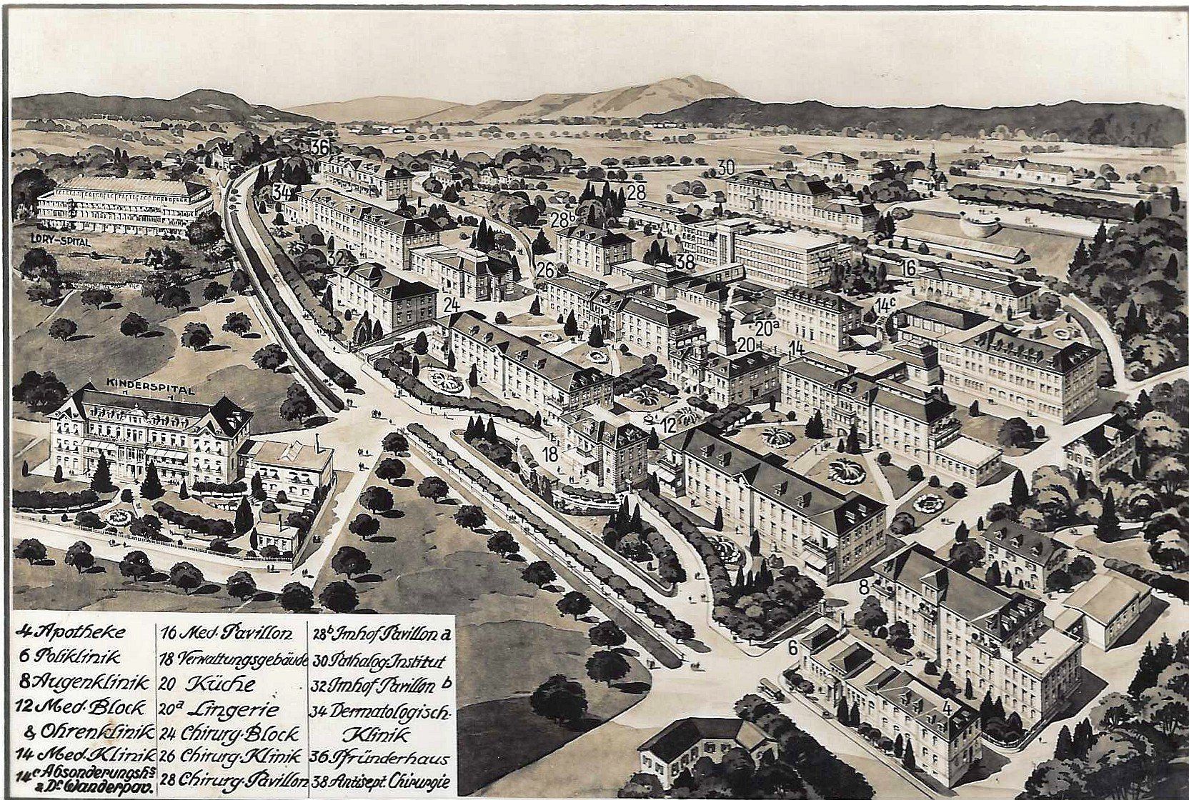 Cartoline postali: Inselspital BERN – Usato da Buchs AG venduto da Baerfisch