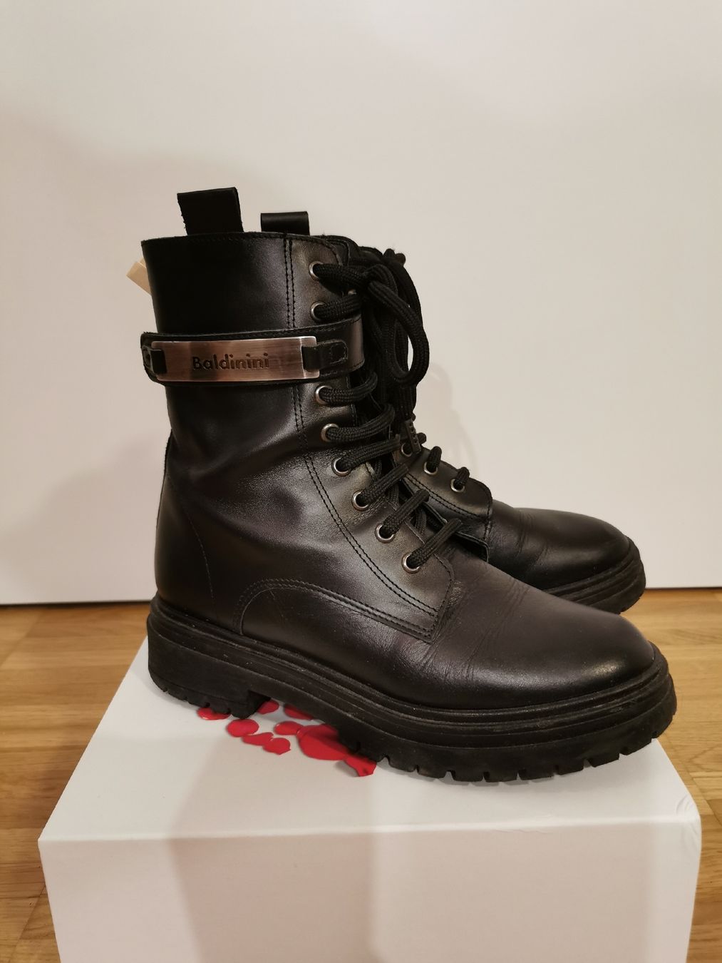 Baldinini Scarpe da donna: Baldinini Stiefel Designer Ware, Schwarz, Gr. 37 Top – Nuovo (secondo la descrizione) da Reinach BL venduto da bru_qpv2