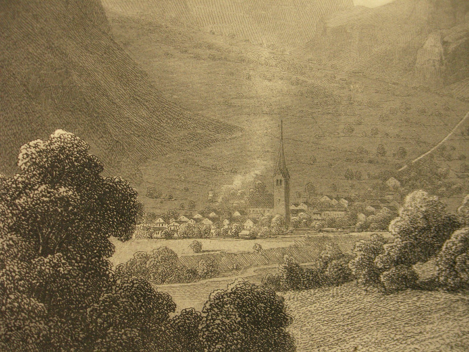 Incisioni: BAD STACHELBERG STAHLSTICH 1865 – Usato da Grüningen venduto da Kartensammler 3
