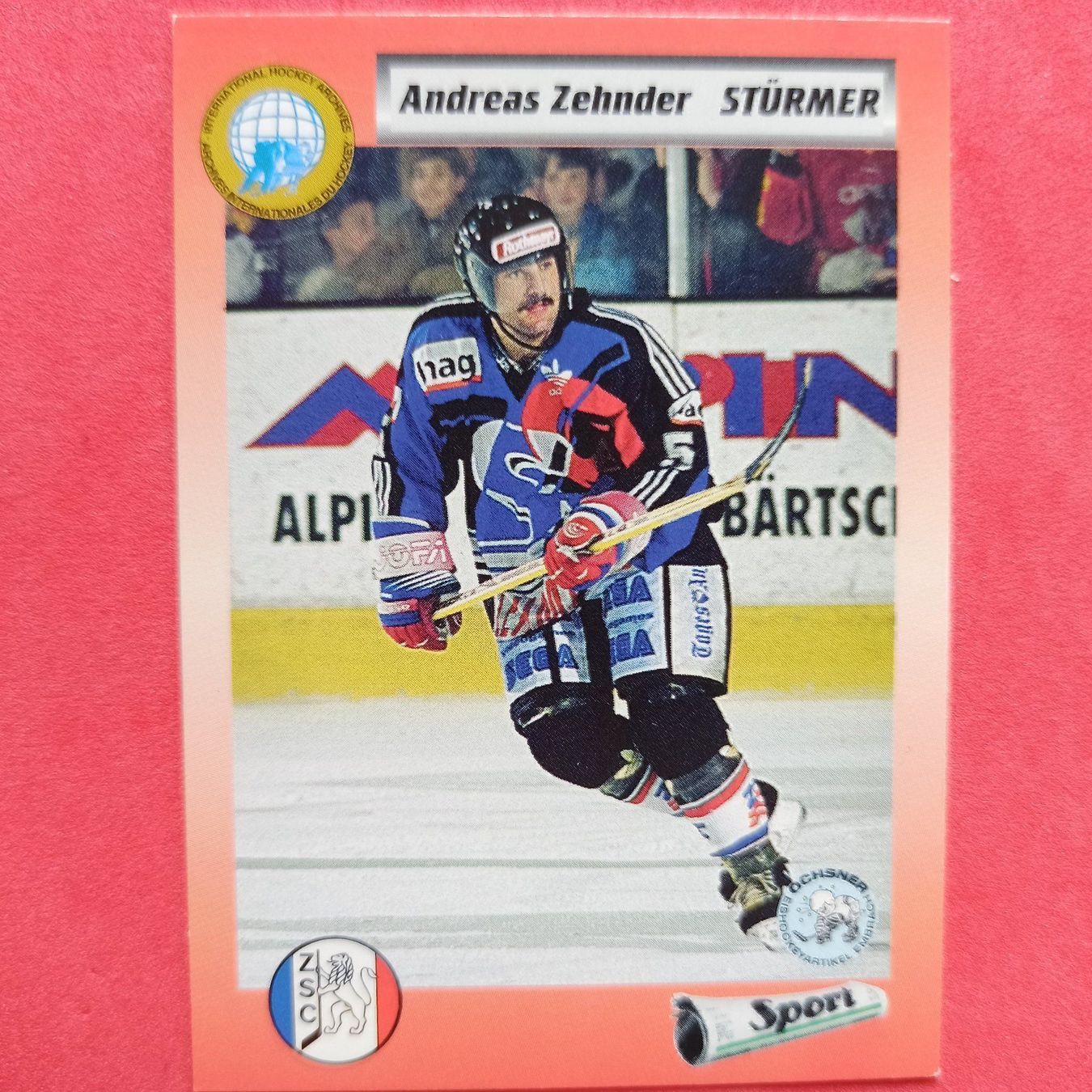 Carte collezionabili: Andreas Zehnder - ZSC CARD - 1993/94 – Usato da Dübendorf venduto da kb86_MOVIE