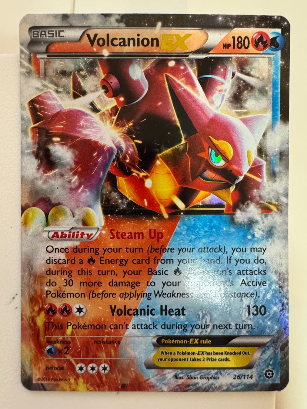 Pokémon Carte collezionabili: Volcanion EX | 26/114 | Pokémon TCG – Usato da Bassersdorf venduto da ero_9zp9