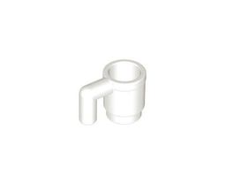 LEGO Utensil - 10x White Cup - 3899 - NEW