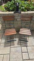 2 x Biergarten Stühle / Klappstuhl Holz ( insg. 10 Stk.)