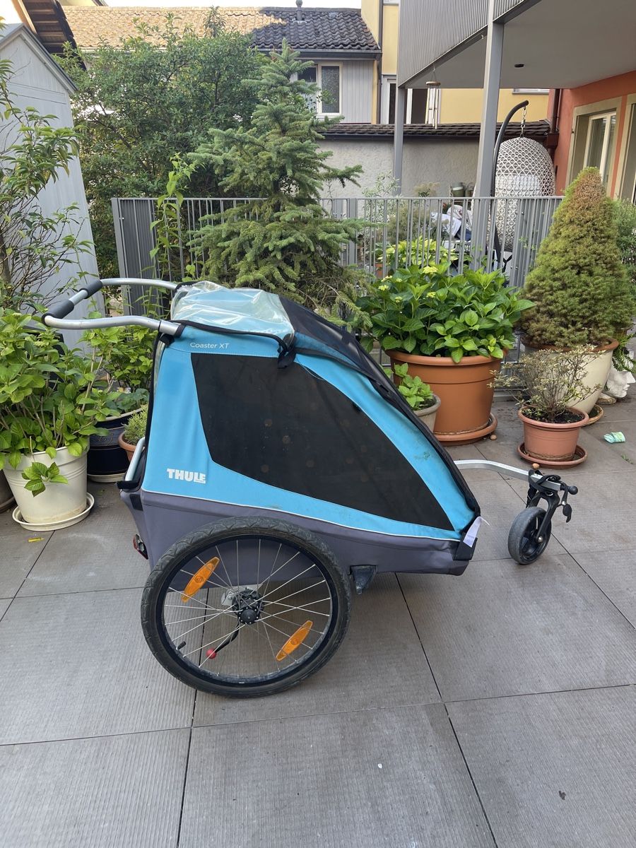 Thule Rimorchi: Thule Chariot CX 2 Kinderveloanhaenger   – Usato da Sursee venduto da evelinesuter1 4