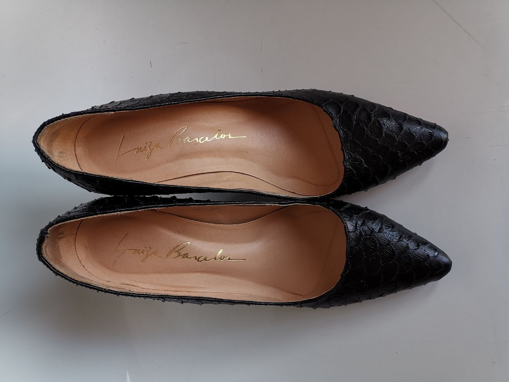 Scarpe da donna: Luiza Barcelos Designer Echt Phyton Leder Schuhe  – Usato da Uerikon venduto da pink_flamingo