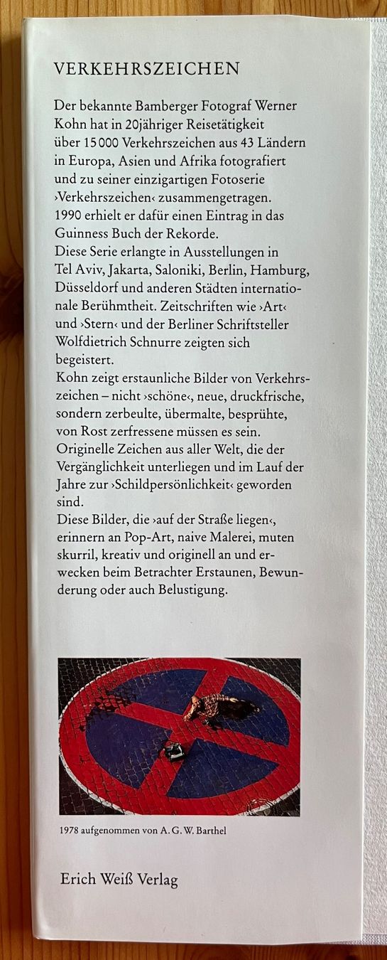 Libri: Buch "Verkehrszeichen" von Werner Kohn – Nuovo (secondo la descrizione) da Zürich venduto da Gurkis 1