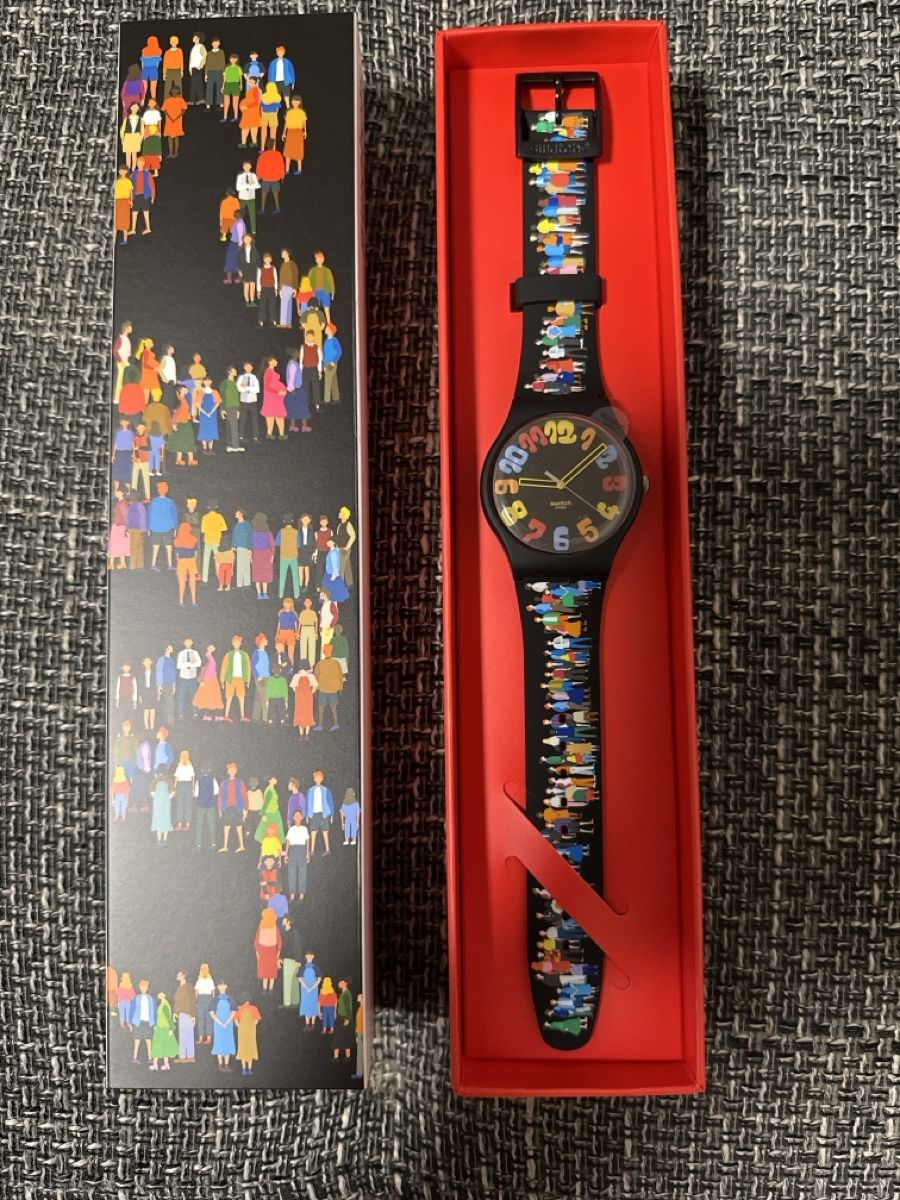 Swatch Orologi: Swatch Uhr Aktionärsuhr 2023 – Nuovo e nell'imballaggio originale da Mels venduto da all_for_you