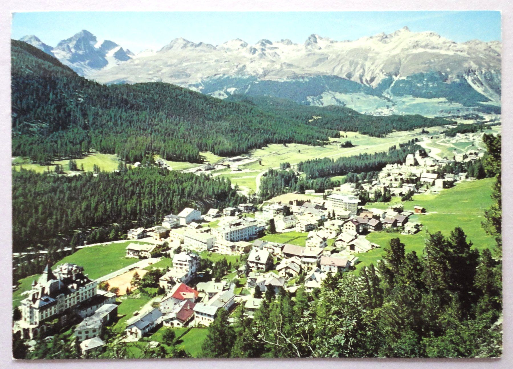 Ansichtskarten: Pontresina 1825 m ü.M. – Gebraucht aus Fétigny von Billy2miny