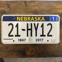 🇺🇸 U.S. Autoschild - Nebraska 21-HY12 - ORIGINAL