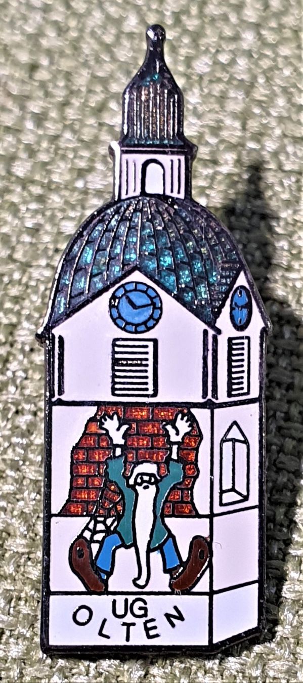 Placchette & Badge: P065 - Pin UG Olten Kirchturm – Usato da Reinach BL venduto da Boston-Verkauf