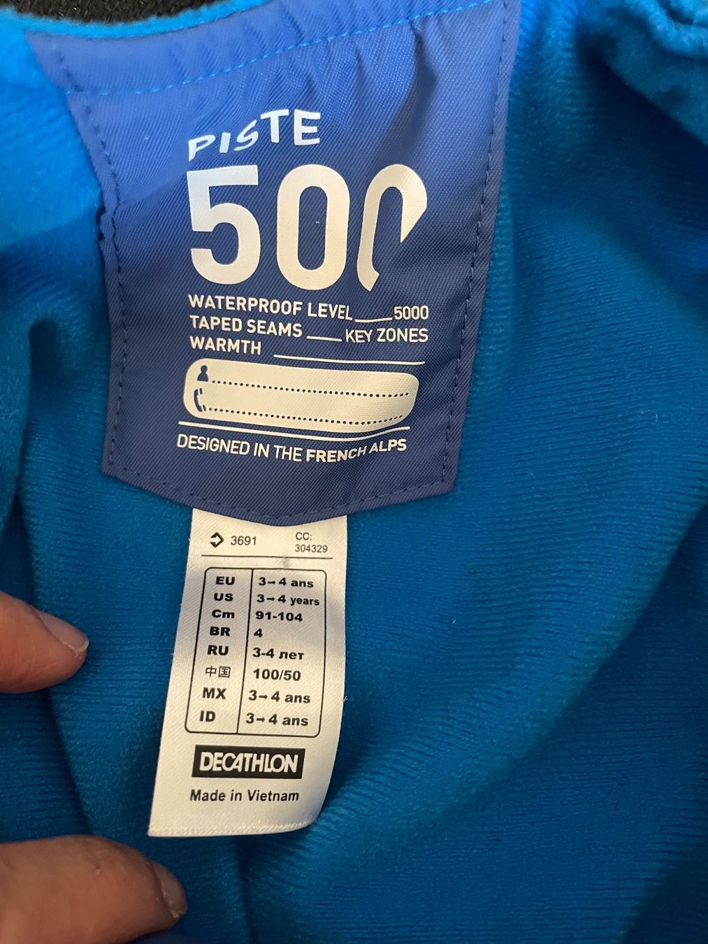 Completi: Decathlon Schneeanzug/Schneehose Gr.3-4 – Usato da Rotkreuz venduto da GerberaSpider08 1
