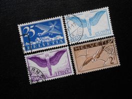CH  Z 5z/10z/12z/13z  Flugpost  1933/37  Z CHF 118 - Lot 684