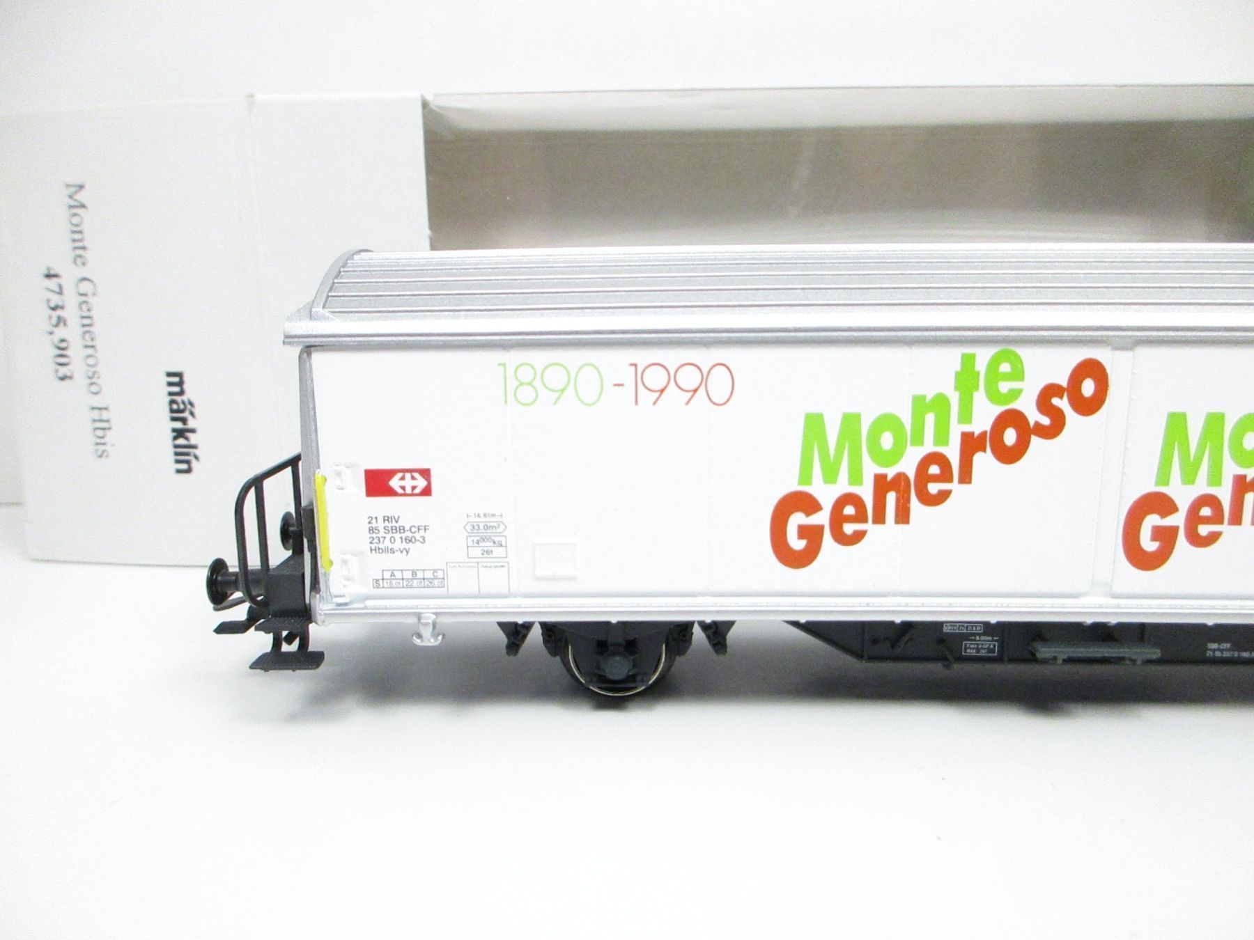 Märklin Modellini di ferrovie: Märklin H0 4735.903 SBB Schiebewandwagen – Nuovo e nell'imballaggio originale da Olten venduto da Heinrich875 1