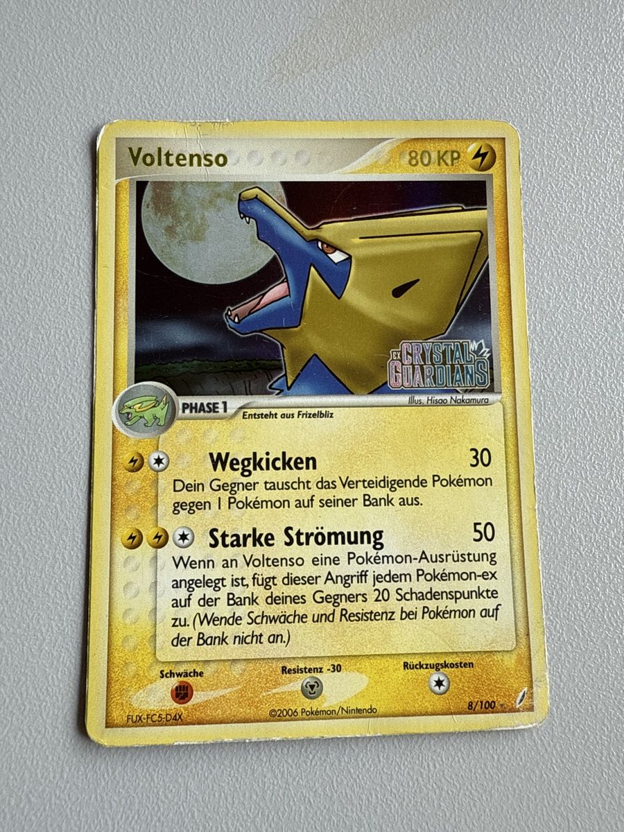 Pokémon Cartes à collectionner: Voltenso / Manectric 8/100 Deutsch Pokémon Poor – Défectueux à Gudo par ken_dr92