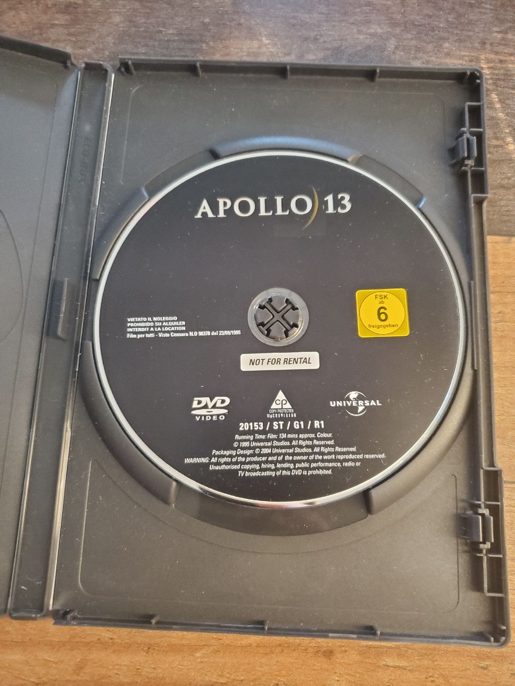 Tutti i DVDs: Apollo 13 DVD – Usato da Weinfelden venduto da RobsFortune 1