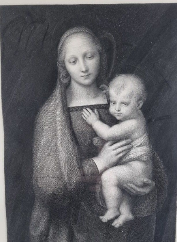 Cornici: Madonna in einen schweren Bilderrahmen – Usato da Flums venduto da Flumsantik 1
