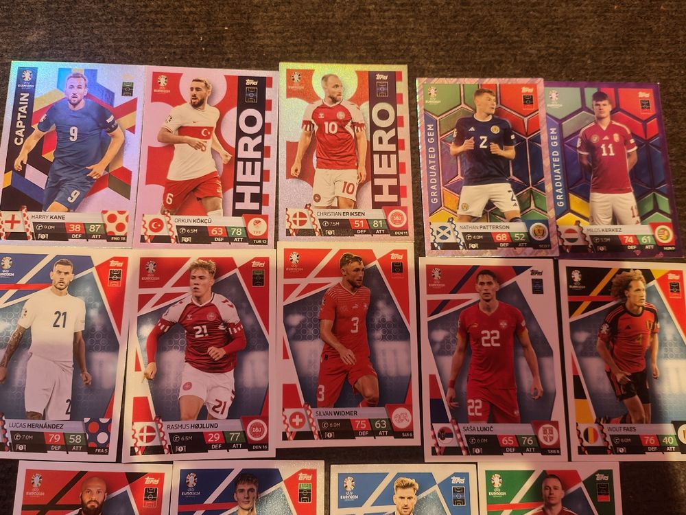 Match Attax topps Euro 2024  (14Stk.) 2