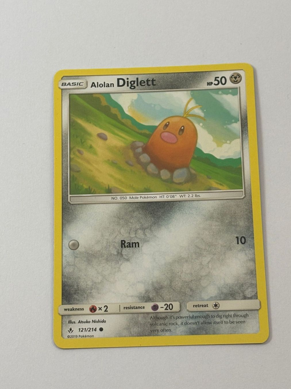 Pokémon Carte collezionabili: Pokemon-Karte Alolan Diglett 121/214 – Usato da Herisau venduto da Seyashop1