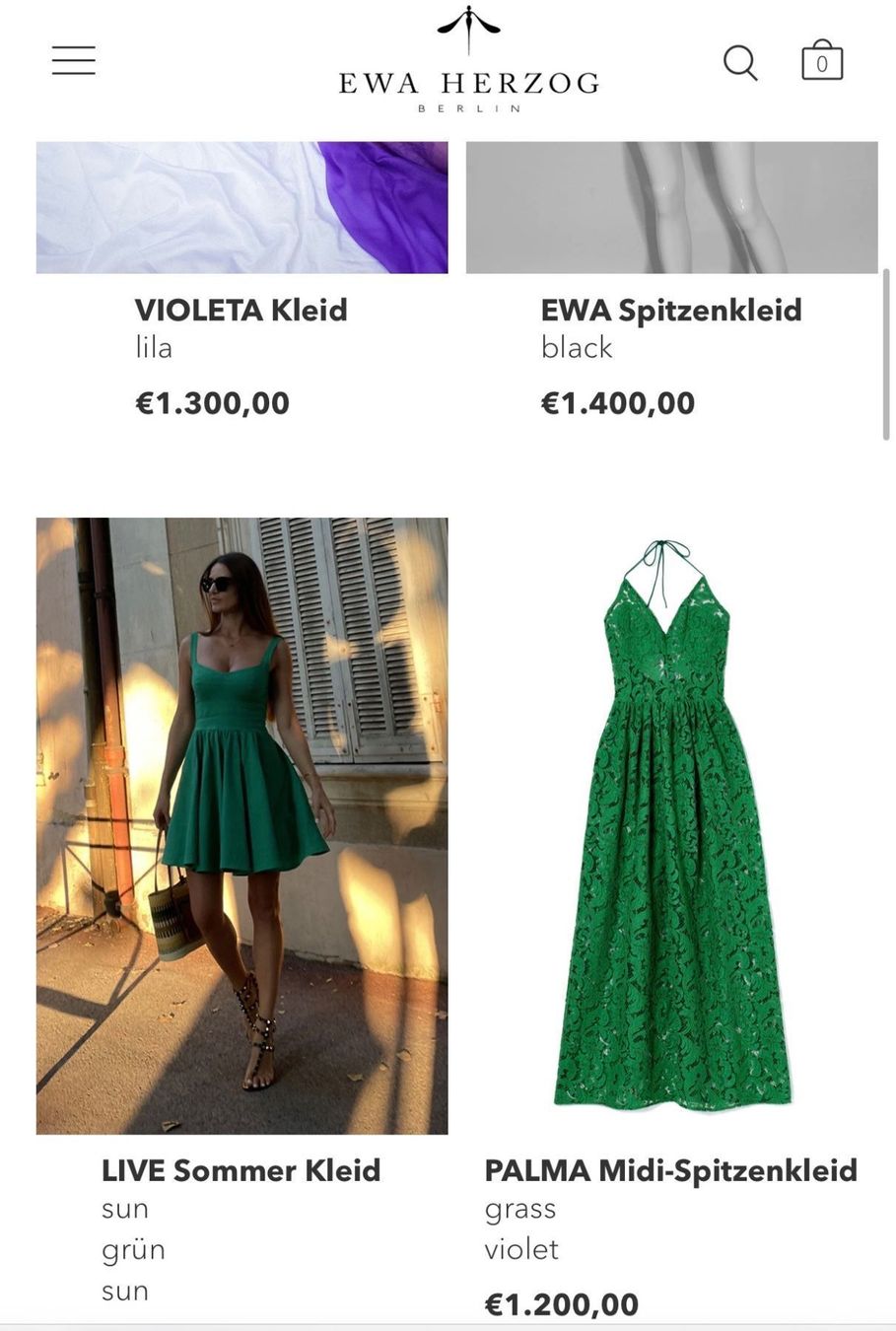Kleider: EWA HERZOG KLEID MIT SPITZE GR. 36 – Neu (gemäss Beschreibung) aus Unteraegeri von MH203 9